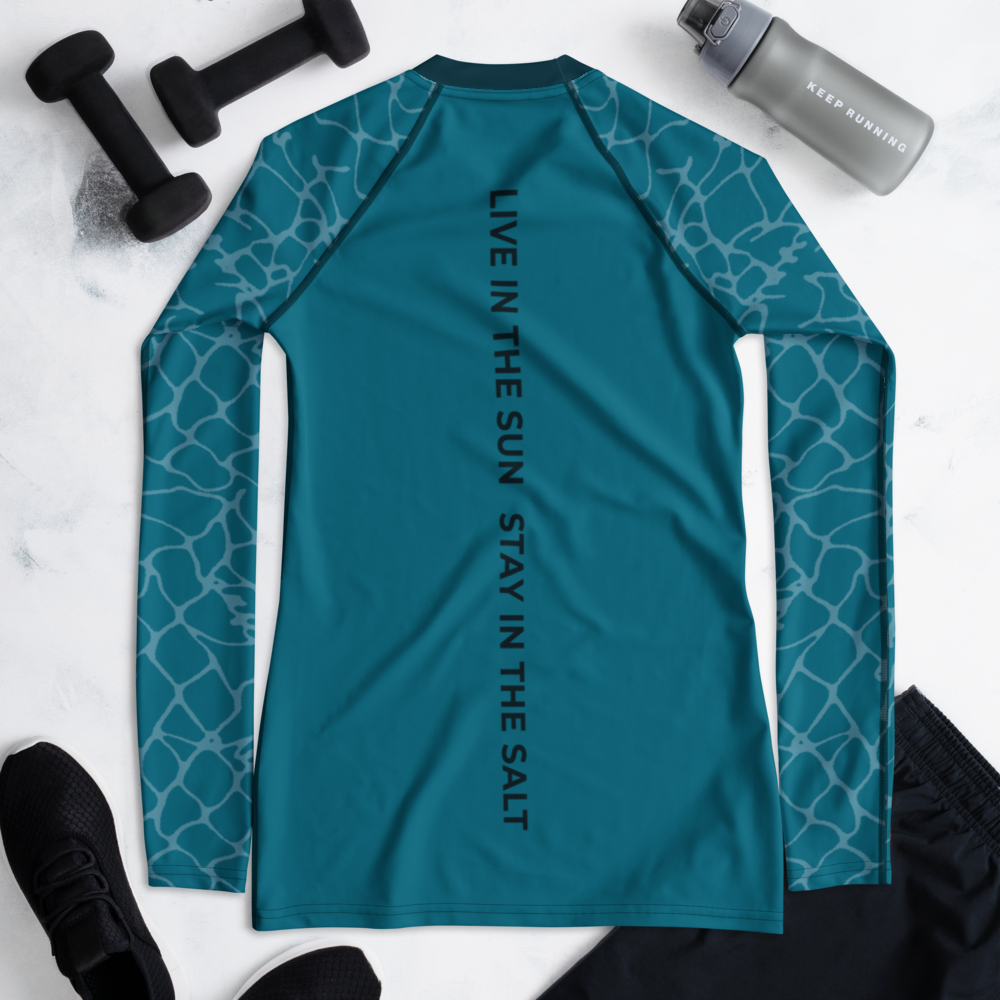 Waves Rash Guard - Women - Short Sleeve