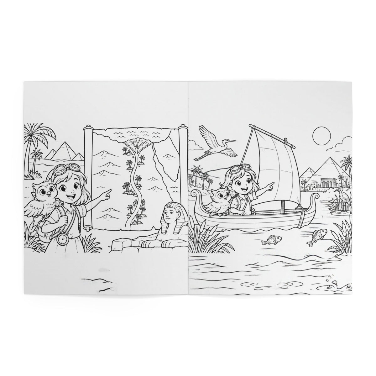 Ancient Egypt Adventure Coloring Book