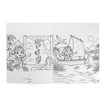 Ancient Egypt Adventure Coloring Book