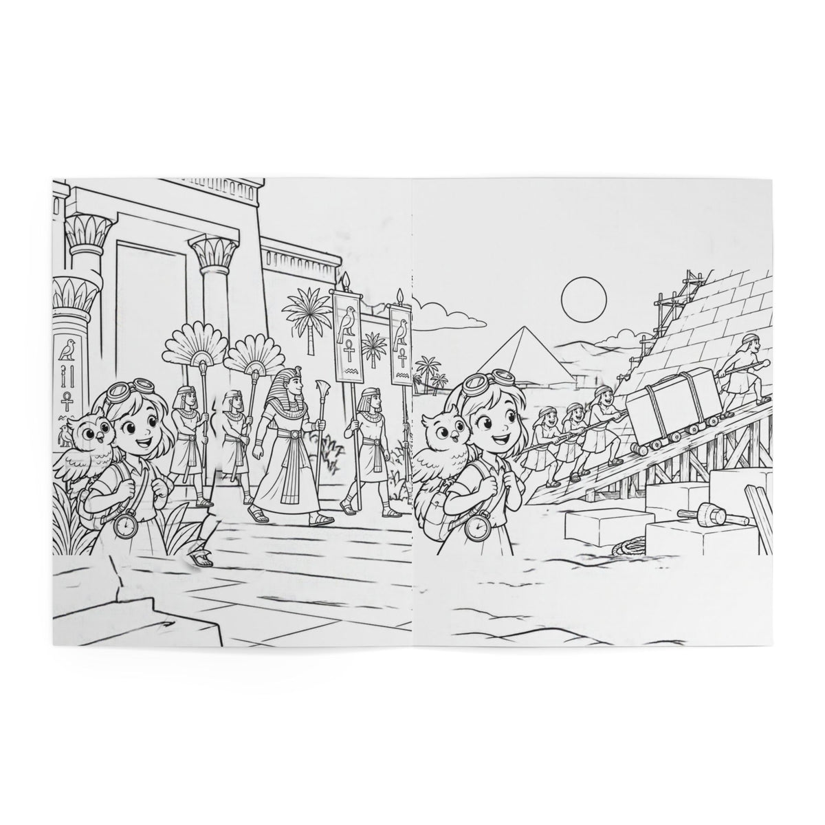 Ancient Egypt Adventure Coloring Book