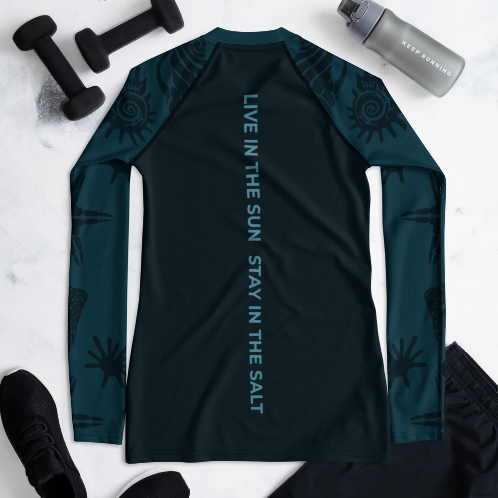 Marine Rash Guard - Women - Short Sleeve