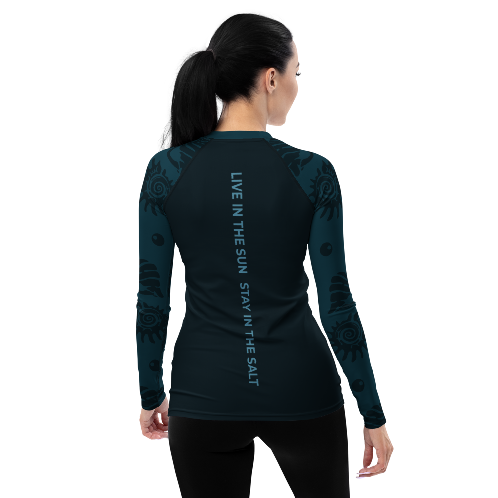 Marine Rash Guard - Women - Short Sleeve