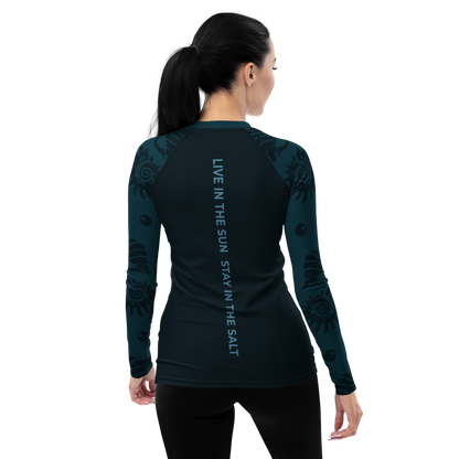 Marine Rash Guard - Women - Short Sleeve