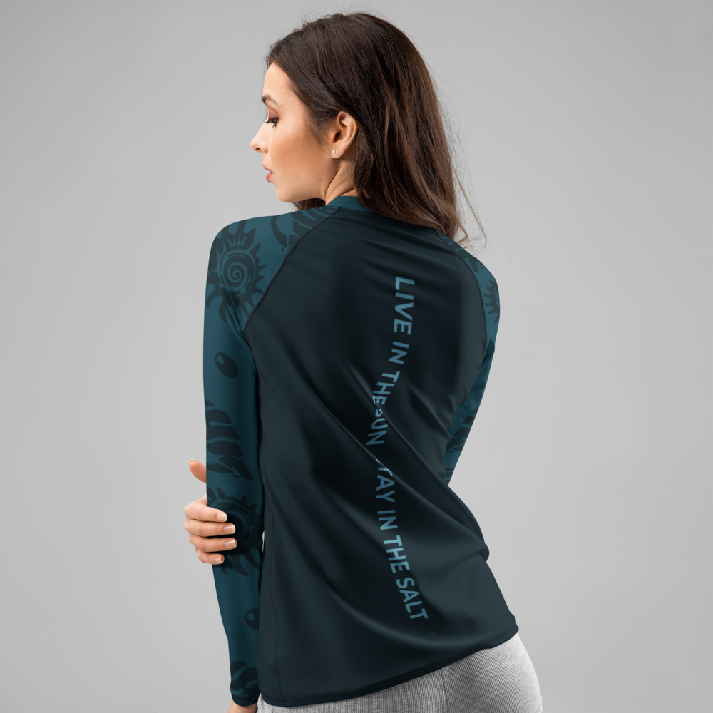Marine Rash Guard - Women - Short Sleeve