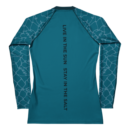 Waves Rash Guard - Women - Short Sleeve