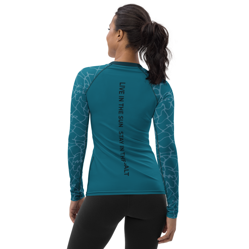 Waves Rash Guard - Women - Short Sleeve