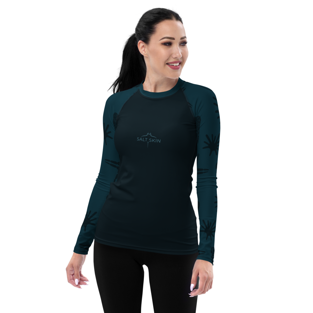 Marine Rash Guard - Women - Short Sleeve