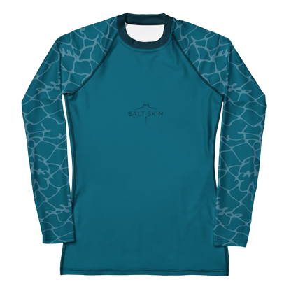 Waves Rash Guard - Women - Short Sleeve