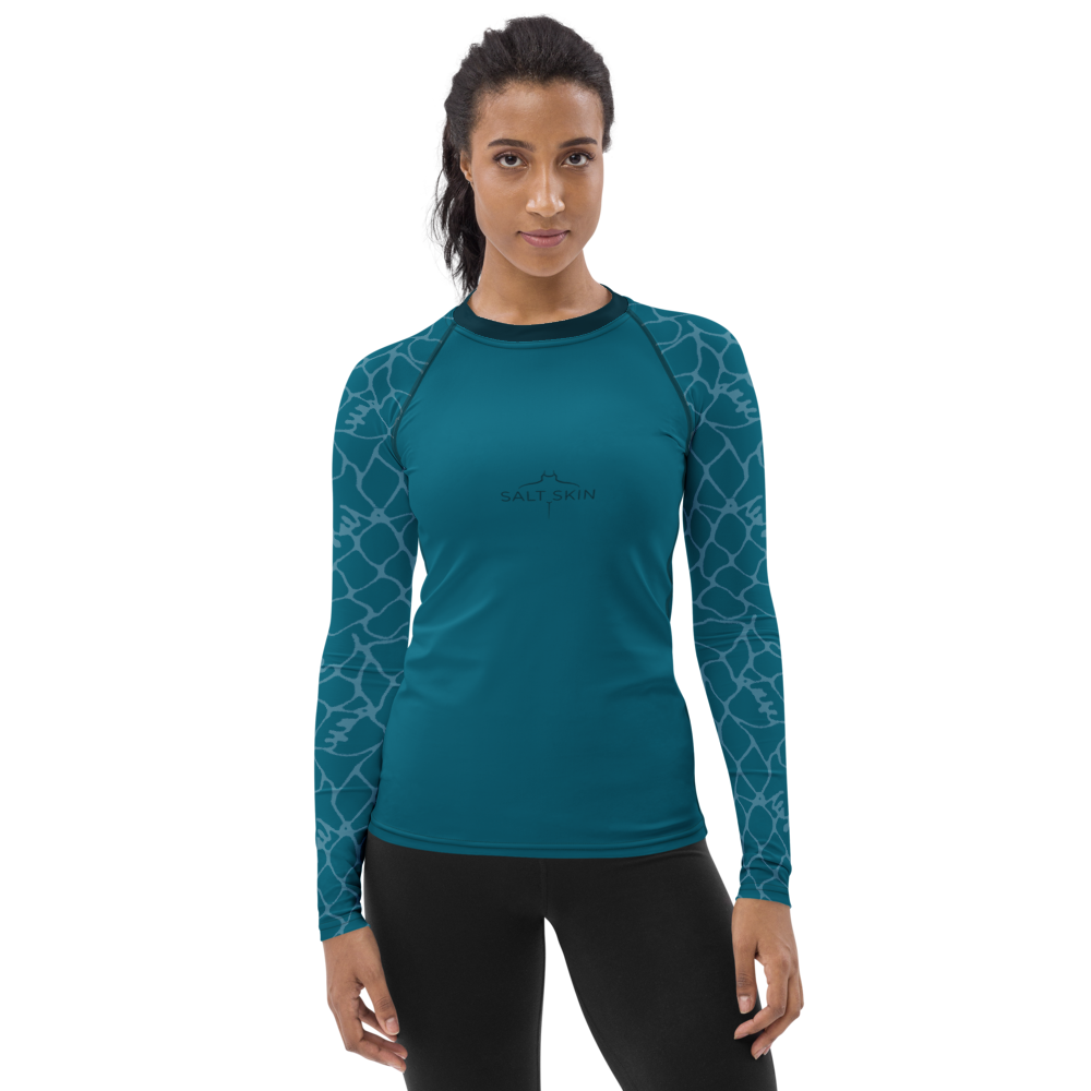 Waves Rash Guard - Women - Short Sleeve
