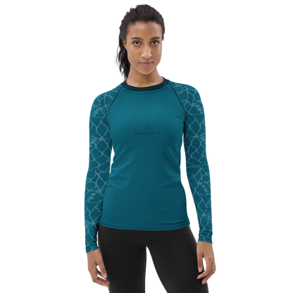 Waves Rash Guard - Women - Short Sleeve