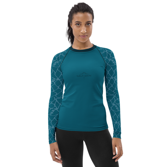 Waves Rash Guard - Women - Short Sleeve