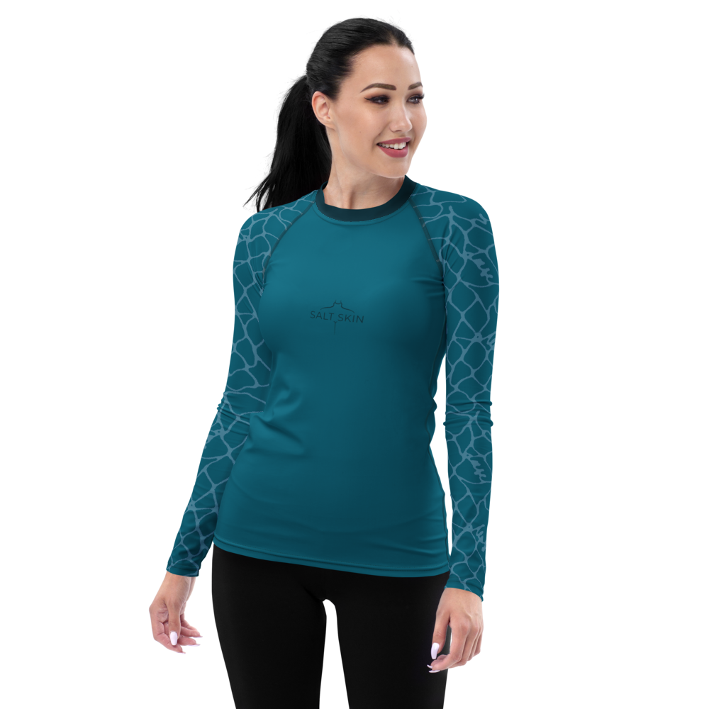 Waves Rash Guard - Women - Short Sleeve