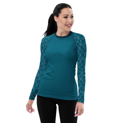 Waves Rash Guard - Women - Short Sleeve
