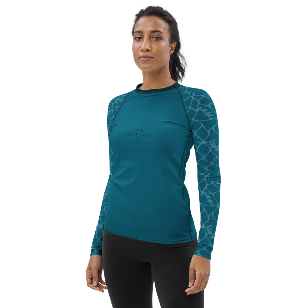 Waves Rash Guard - Women - Short Sleeve
