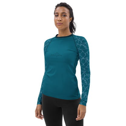 Waves Rash Guard - Women - Short Sleeve