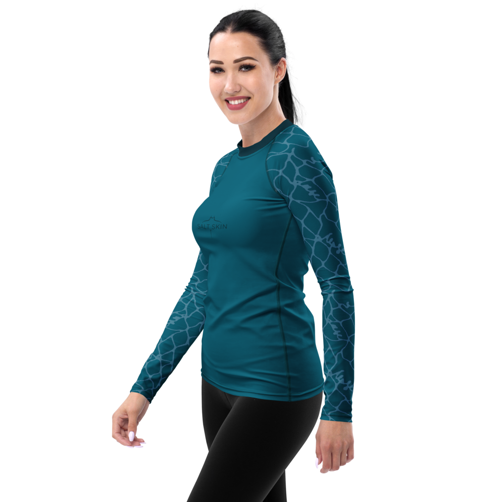 Waves Rash Guard - Women - Short Sleeve