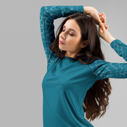 Waves Rash Guard - Women - Short Sleeve