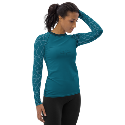 Waves Rash Guard - Women - Short Sleeve