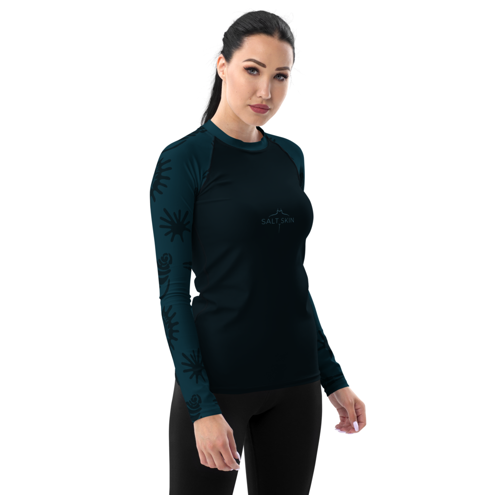 Marine Rash Guard - Women - Short Sleeve