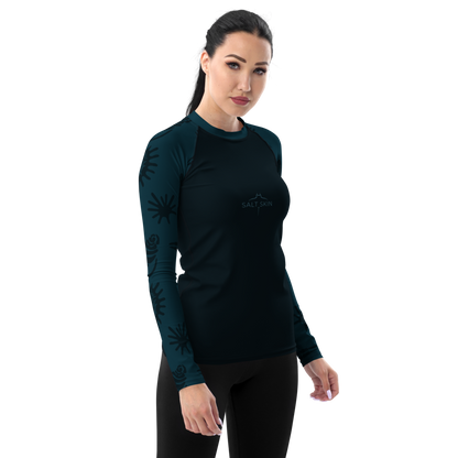 Marine Rash Guard - Women - Short Sleeve