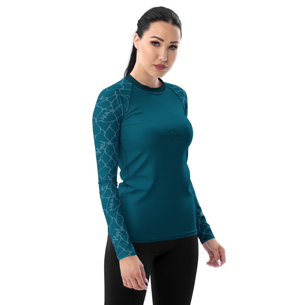 Waves Rash Guard - Women - Short Sleeve