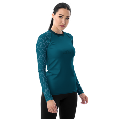 Waves Rash Guard - Women - Short Sleeve